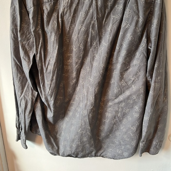 Button down dress shirt grey size large - Picture 9 of 9